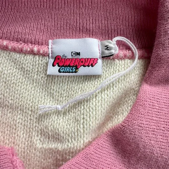 POWERPUFF GIRLS x SKINNYDIP Cropped Cardigan Womens M Medium Retro Sweater HTF - Picture 6 of 7